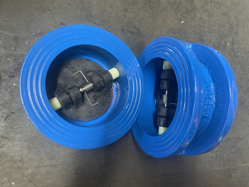 对夹式止回阀包胶板