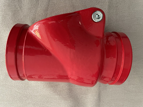 沟槽式旋启止回阀背面