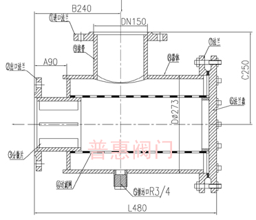 河北水泵扩散型过滤器结构图