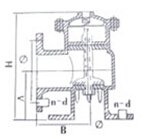 H142X液压水位控制阀结构尺寸图